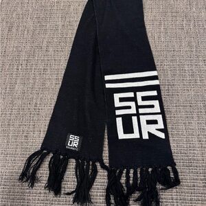 Rare SSUR NYC Black Logo Scarf